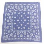  б/у Vintage бандана 70s гарантия ввод хлопок темно-синий темно-синий 25may10