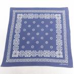  б/у Vintage бандана 60s хлопок темно-синий темно-синий 25may10