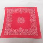  б/у Vintage бандана 60s цветочный принт красный красный spe 25jun27