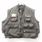 ショッピング古着 XL/古着 フィッシング ベスト メンズ 大きいサイズ 緑系26feb03