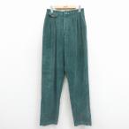 古着 エディーバウアー コーデュロイ パンツ レディース 90年代 90s USA製 緑 26jan23