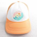 ショッピングアメリカンイーグル 中古 アメリカンイーグル メッシュ キャップ CHOOSE 花 刺繍 ツートンカラー オレンジ他 25aug07