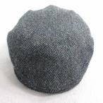 ショッピングハンチング 中古 ハリスツイード ハンチング 80s ヘリンボーン 手織り ウール 濃緑他 グリーン 25nov04