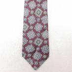  б/у IZOD галстук 00s шелк темно-красный 25jul01