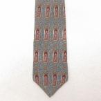  б/у галстук цветочный принт шелк серый 25jul10