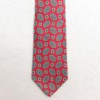  б/у GANT галстук 90s общий рисунок шелк темно-красный 25jul10