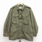 ショッピング古着 M/古着 長袖 ビンテージ ミリタリー フィールド ジャケット メンズ 60年代 60s M-51 コットン USA製 緑 spe 25nov29
