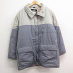XL/ б/у одежда длинный рукав жакет мужской 90s двухцветный - серый др. 24sep30 б/у внешний 5OF