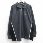 L/ б/у одежда filler FILA длинный рукав половина Zip флис жакет мужской one отметка Logo la gran . серый 25jan31 б/у au5OF