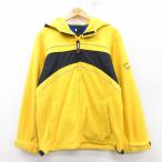S/ б/у одежда Tommy Hilfiger длинный рукав бренд флис жакет Parker мужской 90s one отметка Logo желтый др. желтый 25feb 5OF
