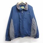 ショッピング古着 【20%OFF】XL/古着 カベラス 長袖 ジャケット メンズ 00年代 00s　ワンポイントロゴ 紺他 内側フリース 25nov13 2OF
