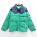 ショッピング古着 S/古着 長袖 ナイロン ジャケット メンズ 80年代 80s ラグラン ツートンカラー USA製 緑 26feb09