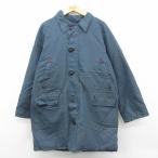 XL/ б/у одежда длинный рукав пуховик Parker мужской 80 годы 80s длинный длина Canada производства темно-синий 26feb19 5OF