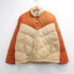 L/ б/у одежда miller длинный рукав жакет нейлон мужской 80 годы 80s Duck down orange 26aug28