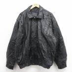 ショッピングパッチワーク XL/古着 長袖 レザー ジャケット メンズ パッチワーク 大きいサイズ 黒 ブラック spe 25oct22 中古 アウター 革ジャン 皮ジャン