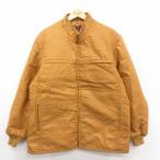 ショッピング古着 L/古着 シアーズ 長袖 ナイロン ジャケット メンズ 70年代 70s USA製 タロン 濃ベージュ spe 26jan20