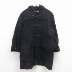 XL/ б/у одежда Aquascutum длинный рукав шерсть полупальто "даффл коут" Parker мужской длинный длина Англия производства чёрный spe 26feb07