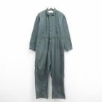 W44/ б/у одежда двойной одежда длинный рукав Work комбинезон мужской 80s большой размер ko. знак останавливать хлопок зеленый зеленый 25nov01 б/у все в одном boto