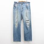 W37/古着 ジーンズ Levis リーバイス 501 メンズ 90s ヒゲ コットン 紺 ネイビー デニム spe 25jul17 中古 ボトムス ジーパン Gパン ロング