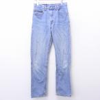 W30/古着 ジーンズ Levis リーバイス 505 ヒゲ コットン 紺 ネイビー デニム 21feb26 中古 メンズ ボトムス ジーパン Gパン ロング パンツ