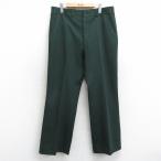 [20%OFF]W35/ б/у одежда HAGGAR слаксы брюки мужской 80 годы 80s USA производства зеленый 25nov20 2OF