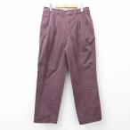 W33/古着 ドッカーズ パンツ メンズ 90年代 90s コットン 紫 spe 26jan27