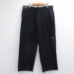 W37/ б/у одежда Dickies рабочие брюки мужской двойной колено черный 26jul08