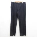 W35/ б/у одежда Tommy Hilfiger TOMMY HILFIGER слаксы мужской брюки в тонкую полоску темно-синий 26sep17