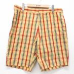 [50%OFF]W38/ б/у одежда pe потребности шорты шорты мужской 80s желтый др. желтый проверка spe 25jun23 б/у низ короткий хлеб шоу 5OF