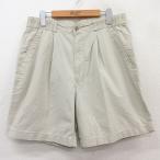[50%OFF]W33/ б/у одежда шорты шорты мужской 80sta long незначительный бежевый хаки 25jul08 б/у низ короткий хлеб шоу хлеб половина 5OF