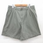 [50%OFF]W35/ б/у одежда шорты шорты мужской хлопок зеленый серия зеленый 25jul09 б/у низ короткий хлеб шоу хлеб половина 5OF