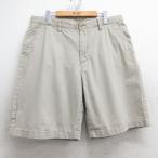 [50%OFF]W36/ б/у одежда Nautica бренд Short брюки-чинос шорты брюки из твила мужской хлопок бежевый хаки 25jul17 б/у bo5OF