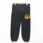 W32/古着 スウェット パンツ 80s ミリタリー パラシュート部隊 黒 ブラック spe 25may12 中古 メンズ ボトムス ロング