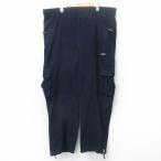 W43/ б/у одежда fbFUBU флис брюки-карго мужской 00s one отметка Logo большой размер темно-синий темно-синий 25oct17 б/у низ длинный 