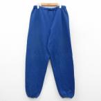 ショッピング古着 W33/古着 ラッセル スウェット パンツ メンズ 90年代 90s 無地 USA製 青 26feb09