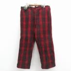 ショッピング古着 W36/古着 ビンテージ ハンティング パンツ メンズ 60年代 60s サスペンダー付き 赤他 26jan16