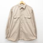 XL/古着 アメリカンイーグル 長袖 ブランド シャツ メンズ コットン ベージュ カーキ 25mar15 中古 トップス