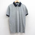 L/古着 ラルフローレン チャップス 半袖 ブランド ポロ シャツ メンズ 90s 総柄 コットン 緑他 グリーン 25jul30 中古 トップス