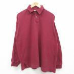 XL/ б/у одежда вид gru Boy рубашка-поло с длинным рукавом мужской темно-красный 24sep13 б/у tops 