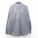 ショッピングハーレーダビッドソン XL/古着 ハーレーダビッドソン 長袖 シャツ メンズ ビッグロゴ 鳥 大きいサイズ ロング丈 コットン グレー spe 25oct21 中古 トップス