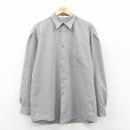 ショッピング古着 XL/古着 ペリーエリス 長袖 シャツ メンズ 90年代 90s レーヨン グレー他 26jan30