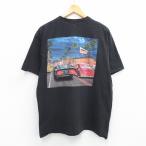 XL/古着 半袖 Tシャツ メンズ インアンドアウトバーガー コットン クルーネック 黒 ブラック 25jul14 中古