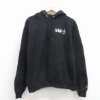 L/ б/у одежда Champion champion длинный рукав тренировочный Parker мужской TEAM чёрный 26mar21