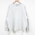 XL/古着 アメリカンイーグル American Eagle 長袖 スウェット メンズ 00s ワンポイントロゴ ヘンリーネック 薄グレー 霜降り spe 25apr08