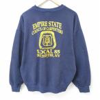 XL/古着 長袖 スウェット メンズ 80s ロチェスター ニューヨーク クルーネック 紺 ネイビー 25apr11 中古 スエット トレーナー トップス