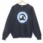 L/ б/у одежда фрукты ob The салон длинный рукав тренировочный мужской 90 годы 90s Chemical вырез лодочкой USA производства чёрный 25nov14