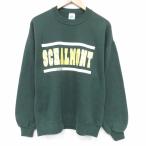 L/ б/у одежда Jerseys длинный рукав тренировочный мужской 90 годы 90s SCHALMONT вырез лодочкой USA производства . зеленый 25nov19