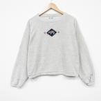 XL/ б/у одежда длинный рукав тренировочный мужской 90 годы 90s вырез лодочкой USA производства серый ...25dec05