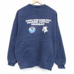 XL/ б/у одежда Lee Lee длинный рукав тренировочный мужской 00 годы 00s черепаха вырез лодочкой темно-синий 25dec04