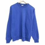 [20%OFF]L/ б/у одежда Jerseys длинный рукав тренировочный мужской 00 годы 00s одноцветный вырез лодочкой синий 25dec06 2OF